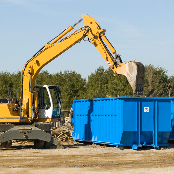 how does a residential dumpster rental service work in Tilden